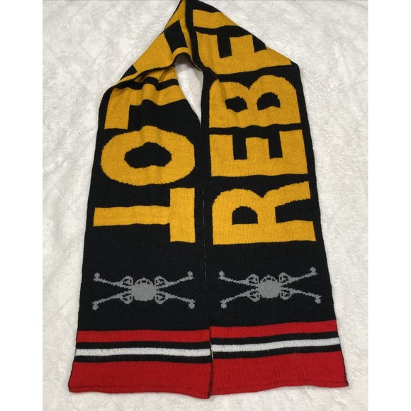 Star Wars Rebel Pilot Neck Scarf Kids Adults Unisex Scarf EUC Orange Black - Picture 1 of 7